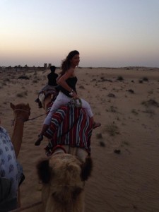 Camel ride in the Arabian Desert